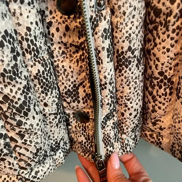 ATM Anthony Thomas Melillo Snake Print Puffer Jacket - Picture 2 of 10
